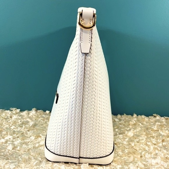 Dooney & Bourke Large White Woven Hobo Bag - Picture 5 of 10
